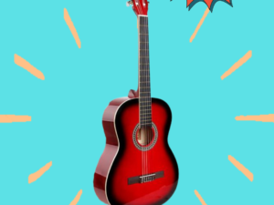 MEG - Guitare classique rouge